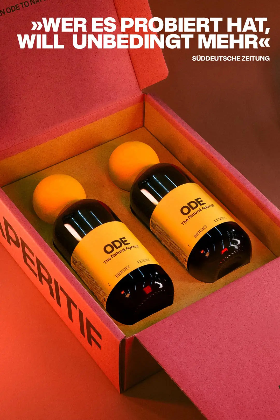ODE Geschenkbox mit zwei Flaschen Bright Lemon