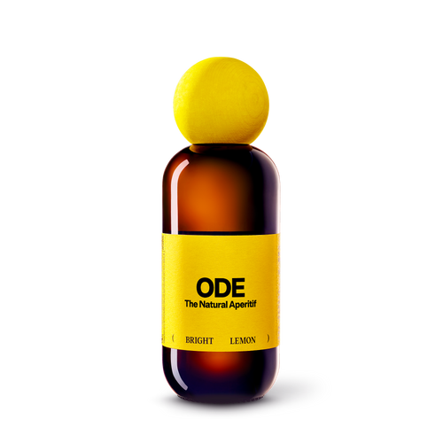 ODE Bright Lemon, 500-ml-Flasche mit gelber Holzkugel